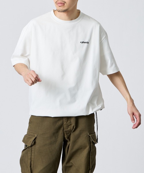 phenix（プラスフェニックス） tシャツ 別注 ワンポイント刺繍ロゴ