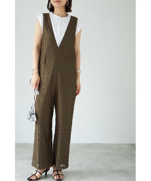 「&. NOSTALGIA」 オーバーオール FREE カーキ レディース_画像7