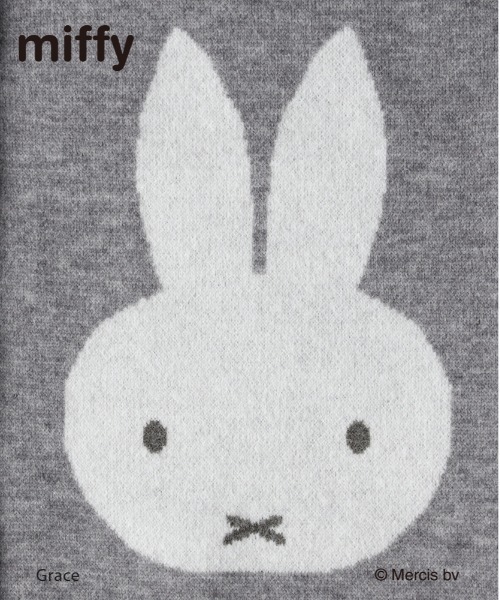 ミッフィーさんマイラン　ニット Right-on（ライトオン） カーディガン 「miffy」ミッフィー フェイス柄