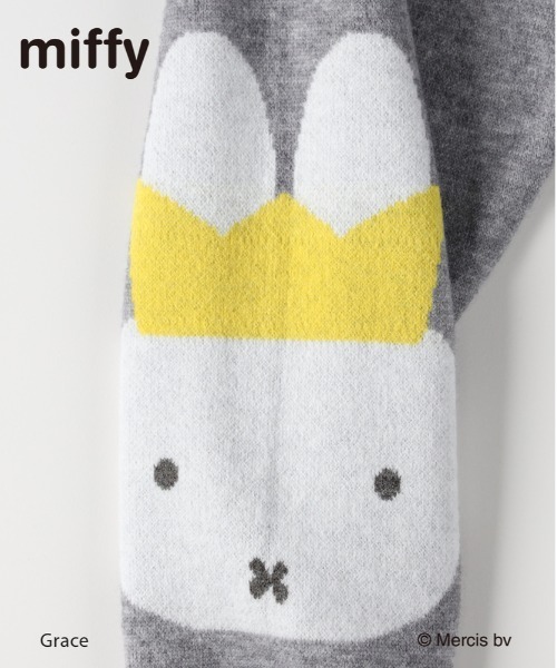 Right-on（ライトオン） カーディガン 「miffy」ミッフィー フェイス柄