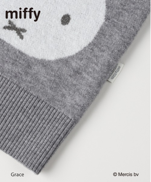 Right-on（ライトオン） カーディガン 「miffy」ミッフィー フェイス柄
