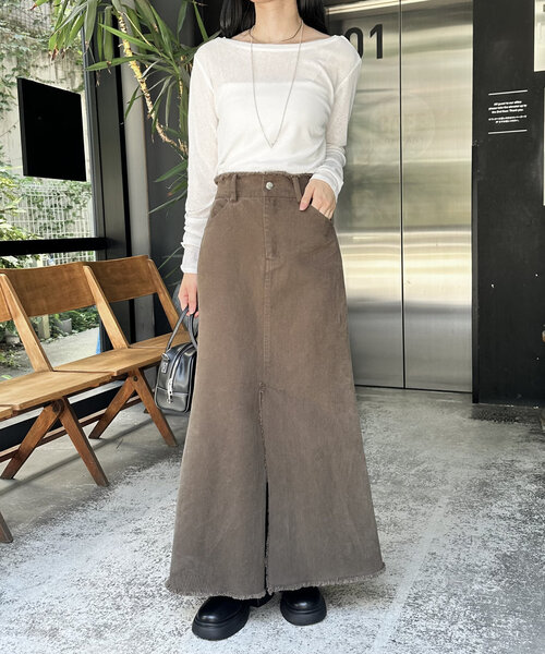 「mystic」 長袖カットソー FREE オフホワイト レディース_画像5