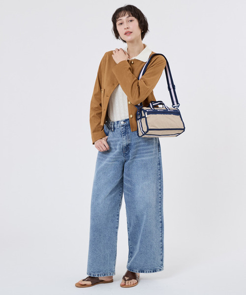 レスポートサック MINI DUFFEL CROSSBODY 紺 ショルダー美品 LeSportsac（レスポートサック） ショルダーバッグ バッグ MINI DUFFEL