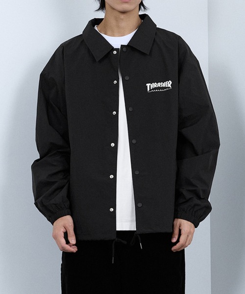 THRASHER（スラッシャー） ナイロンブルゾン L ブラック メンズ