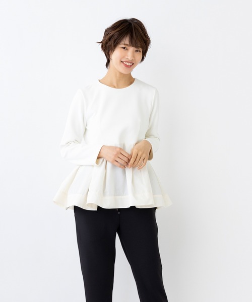 「Sono」 長袖ブラウス 1 ネイビー レディース_画像2