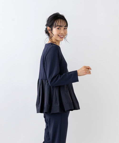 「Sono」 長袖ブラウス 1 ネイビー レディース_画像3
