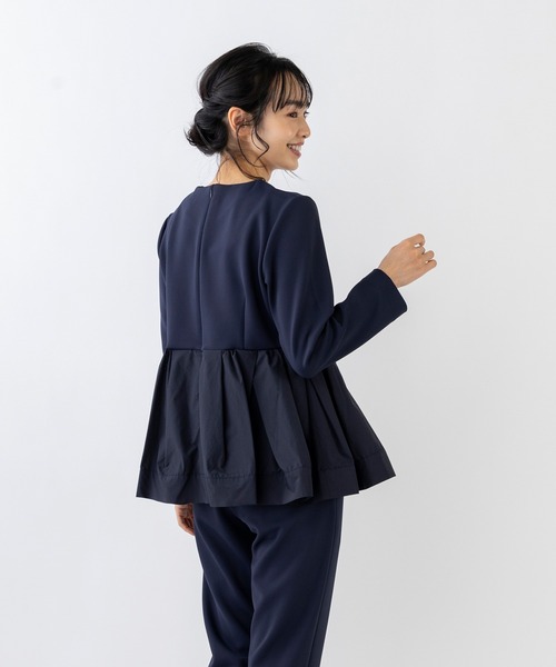「Sono」 長袖ブラウス 1 ネイビー レディース_画像5