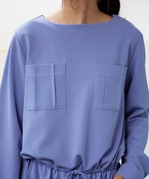 「and it_」 長袖ワンピース M-L ブラック レディース_画像2