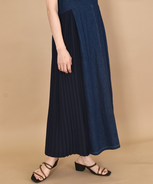 「w closet」 サロペットスカート FREE ダークブルー レディース_画像4