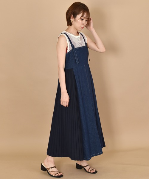 「w closet」 サロペットスカート FREE ダークブルー レディース_画像7