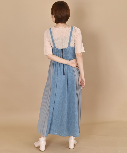 「w closet」 サロペットスカート FREE ダークブルー レディース_画像8