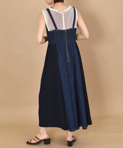 「w closet」 サロペットスカート FREE ダークブルー レディース_画像9