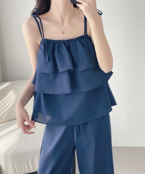 「ABITOKYO」 セットアップ M ネイビー レディース_画像2