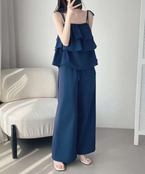 「ABITOKYO」 セットアップ M ネイビー レディース_画像4