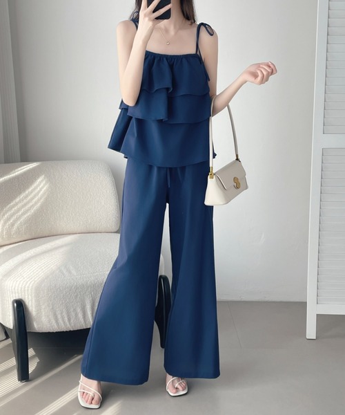 「ABITOKYO」 セットアップ M ネイビー レディース_画像9