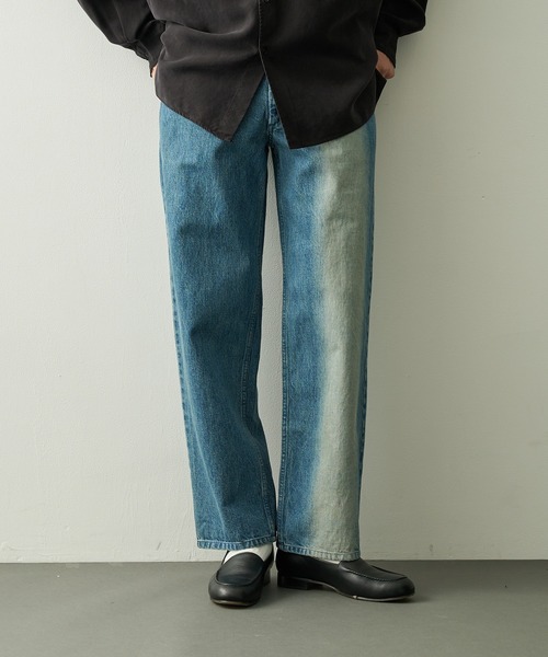 ジーンズ 「ISSUETHINGS/イシューシングス」type104 (faded denim2) メンズの画像
