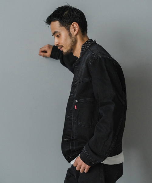 Levi's（リーバイス） デニムジャケット MEDIUM ブラック メンズ