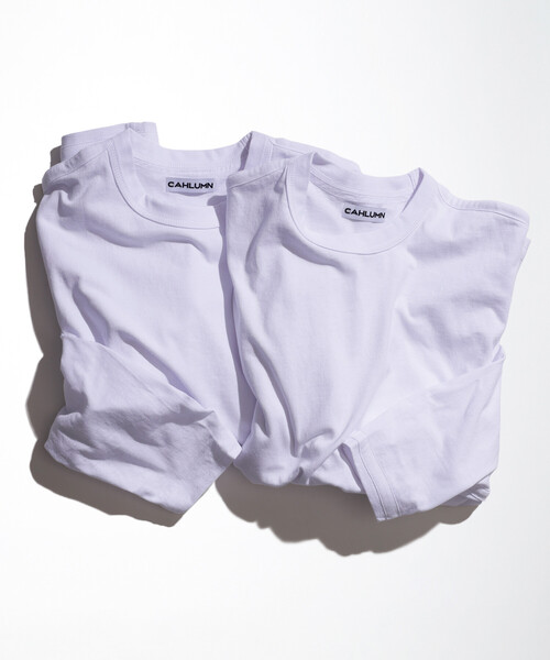 「CAHLUMN」 長袖Tシャツ X-LARGE ホワイト メンズ_画像8