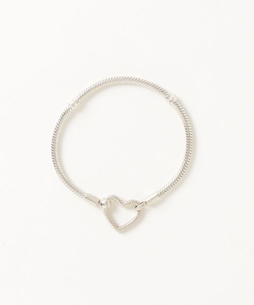 PANDORA シルバーハートブレスレット 17cm PANDORA（パンドラ） ブレスレット 17cm シルバー レディース