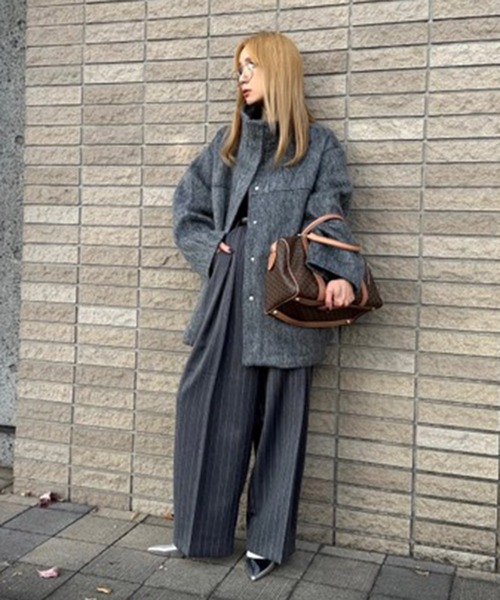 「notch.」 ジャケット M チャコールグレー レディース_画像6