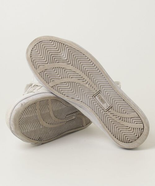 「PUMA」 ローカットスニーカー 24.5cm ホワイト×レッド メンズ_画像3