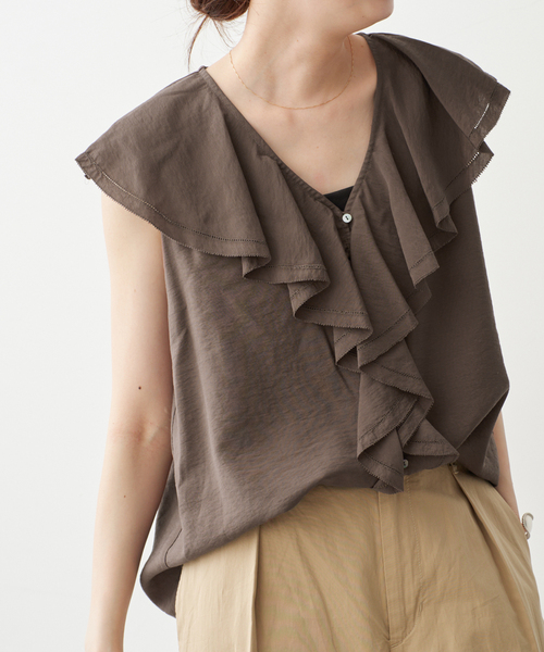 Spick＆Span（スピック アンド スパン） ブラウス シャツ フロント 