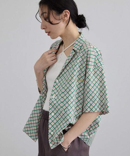 SALON adam et rope'（サロン アダム エ ロペ） ブラウス シャツ 半袖