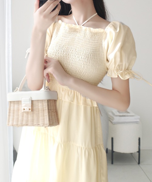 「mily bilet」 ドッキングワンピース LARGE グレー レディース_画像3