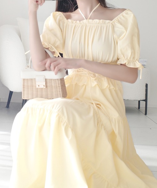 「mily bilet」 ドッキングワンピース LARGE グレー レディース_画像5