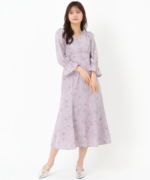 「MISCH MASCH」 7分袖ワンピース S ホワイト レディース_画像4