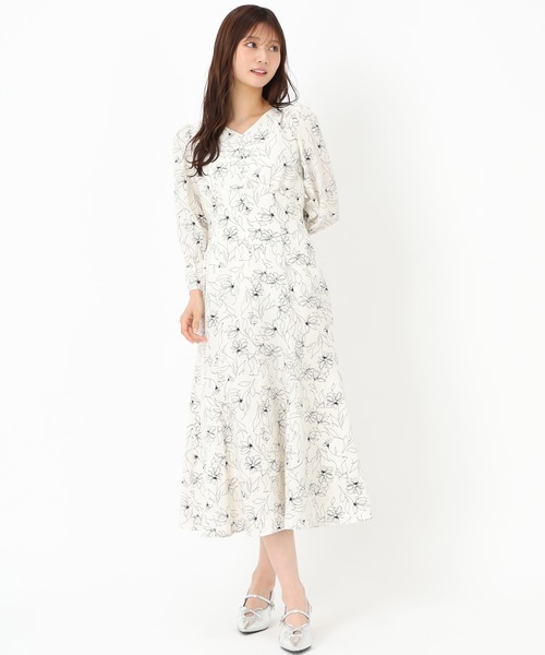 「MISCH MASCH」 7分袖ワンピース S ホワイト レディース_画像6