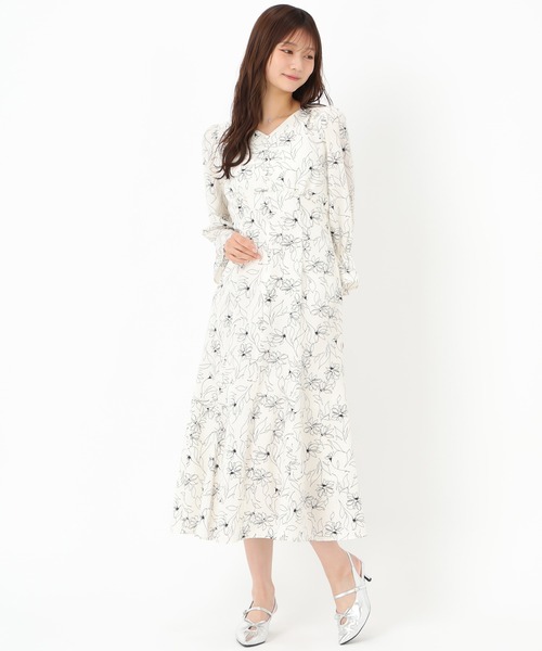 「MISCH MASCH」 7分袖ワンピース S ホワイト レディース_画像7