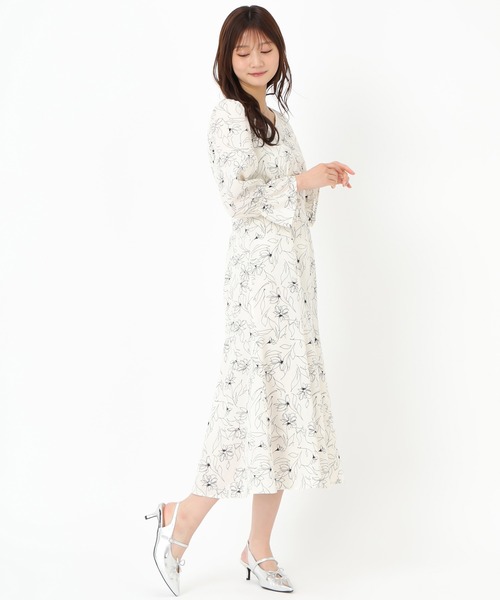 「MISCH MASCH」 7分袖ワンピース S ホワイト レディース_画像8
