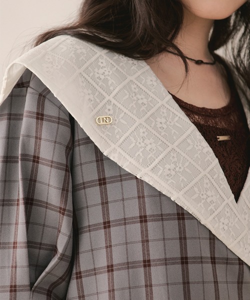loin nuit ジャケット テーラードジャケット sailor collar lace