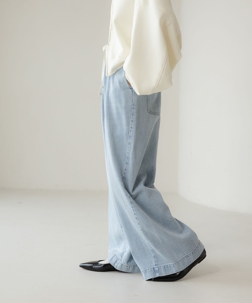 「LOWRYS FARM」 デニムパンツ MEDIUM ブルー レディース_画像2