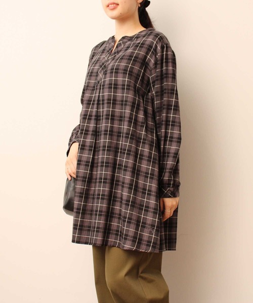 「MB mint breeze」 長袖ブラウス LL キャメル レディース_画像6