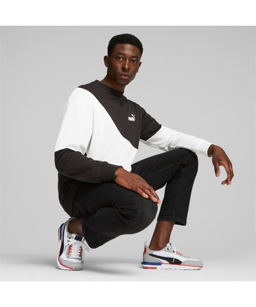 「PUMA」 スウェットカットソー - カーキ メンズ_画像7