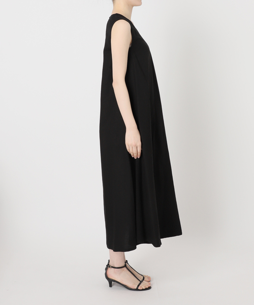 美品♡BCStock♡手洗い可 / リネンレーヨンスリーブレスワンピース♡BK B.C STOCK（ベーセーストック） ワンピース 「追加10」手洗い可