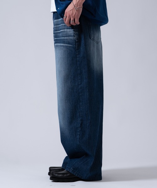 OXA ジーンズ ストライプデニムパンツ メンズ : ZOZOTOWN Yahoo!店