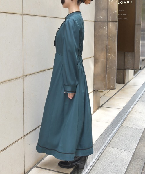 「axes femme」 長袖ワンピース FREE ワイン レディース_画像2