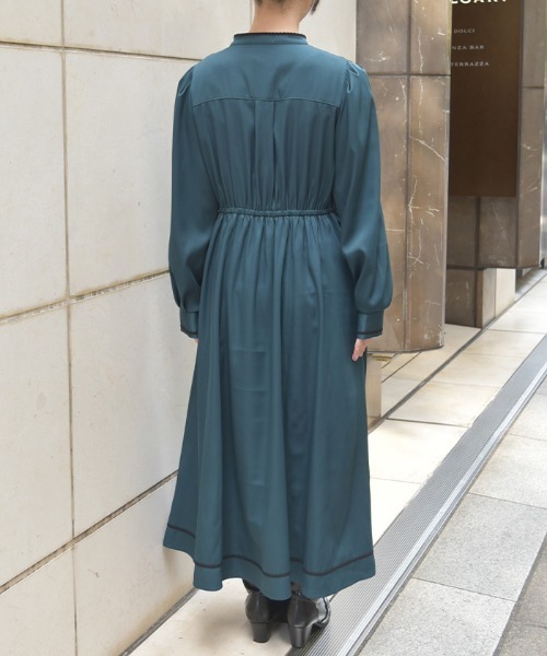 「axes femme」 長袖ワンピース FREE ワイン レディース_画像3