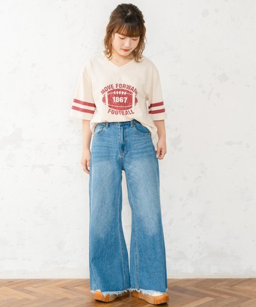 「eLur」 ブーツカットデニムパンツ MEDIUM ブラック レディース_画像3