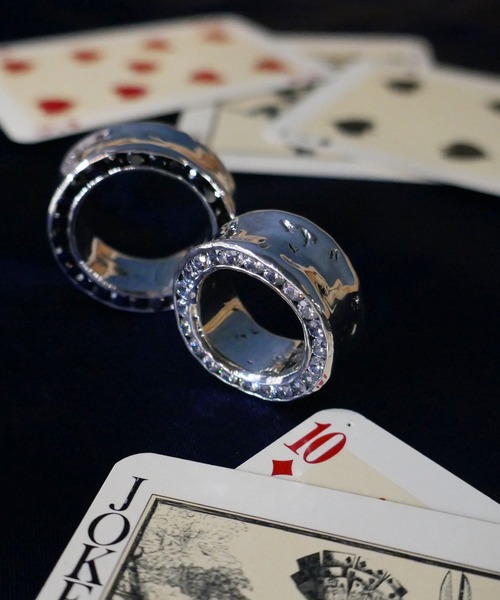 e.m.（イーエム） 指輪 リング SILVER925サイドジルコニア埋め込み