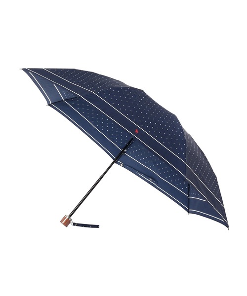 【POLO RALPH LAUREN】晴雨兼用 折りたたみ傘 ドット柄 POLO RALPH LAUREN 折りたたみ傘 遮光 晴雨兼用 折りたたみ日傘