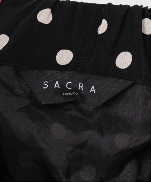 ロング スカート 「SACRA/サクラ」ドットティアードスカート