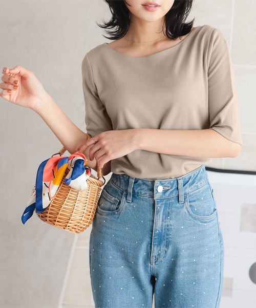 売れ筋商品|||ペペジーンズ Tシャツ レディース トップス BLOOMA - Basic T-shirt - washed pink 洗える/2点セットアイテム】メッシュベスト+TシャツSET