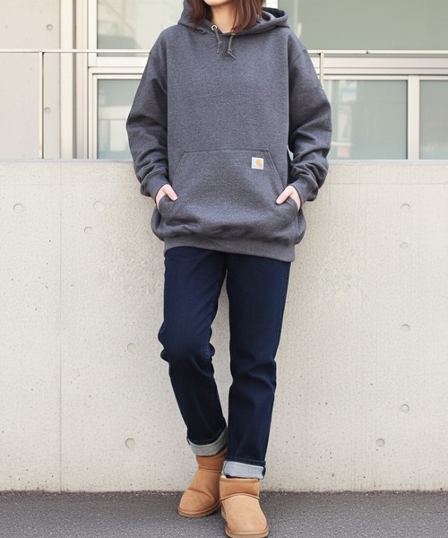 背中刺繍デザイン Carhartt 雰囲気抜群 ビッグシルエット ユニセックス 背中刺繍デザイン Carhartt 雰囲気抜群 ビッグシルエット ユニセックス
