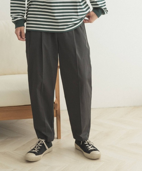 FORK&SPOON パンツ FORK＆SPOON リネンペグトップパンツ メンズ