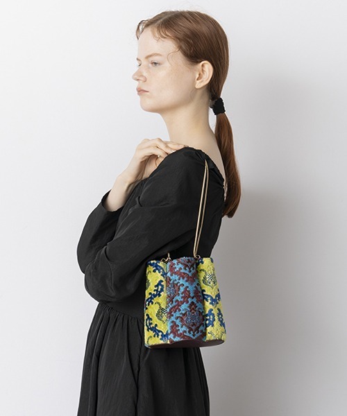 バッグ ハンドバッグ Casselini キャセリーニ ジャガードパッチワークバッグ マート