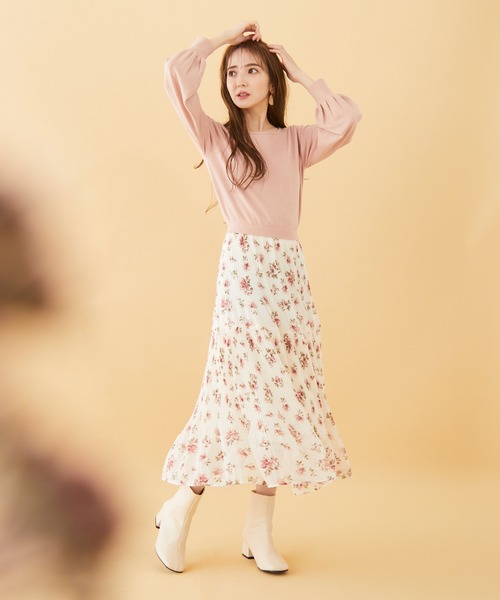 通販最新作 ワンピース フラワープリーツドッキングワンピース ZOZOTOWN PayPayモール店 - 通販 - PayPayモール 国産大得価